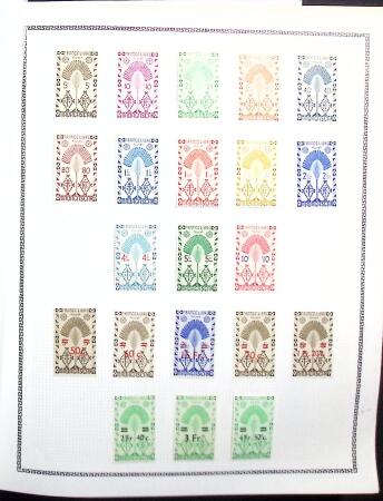 1943-1979 Collections des colonies avant et après