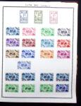 1943-1979 Collections des colonies avant et après