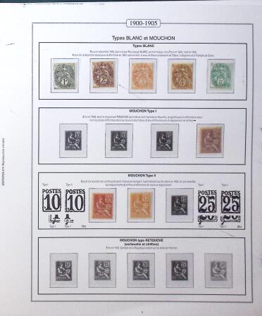 1855-2001 Collection neuve en albums AV, dont Caisse