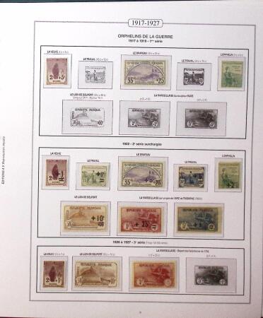 1855-2001 Collection neuve en albums AV, dont Caisse