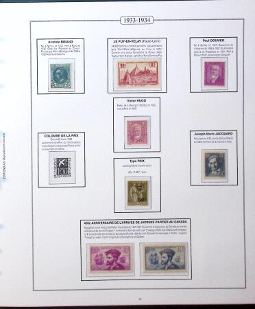 1855-2001 Collection neuve en albums AV, dont Caisse