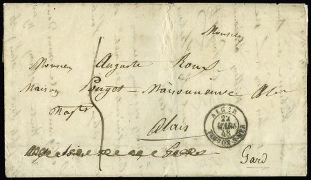 1836-1885 Joli groupe de + 50 lettres différentes
