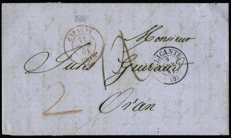 1836-1885 Joli groupe de + 50 lettres différentes