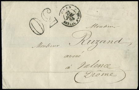 1836-1885 Joli groupe de + 50 lettres différentes