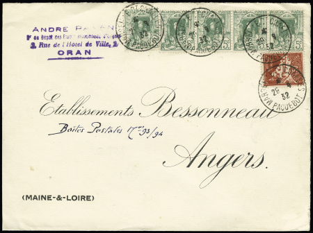 1905-1945 Joli groupe de + 185 lettres différentes,