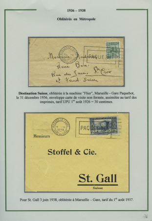1905-1945 Joli groupe de + 185 lettres différentes,