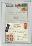 1905-1945 Joli groupe de + 185 lettres différentes,