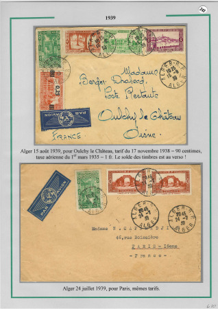 1905-1945 Joli groupe de + 185 lettres différentes,