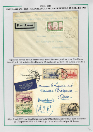 1905-1945 Joli groupe de + 185 lettres différentes,