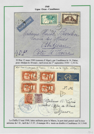 1905-1945 Joli groupe de + 185 lettres différentes,