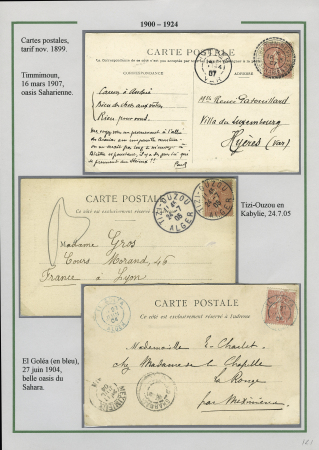 1905-1945 Joli groupe de + 185 lettres différentes,