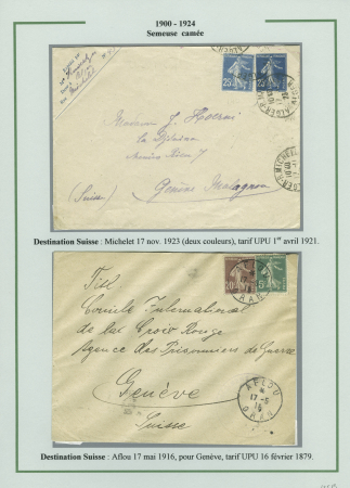 1905-1945 Joli groupe de + 185 lettres différentes,