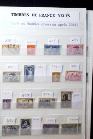 1938-2003 Collection de France en neufs, qq oblitérés