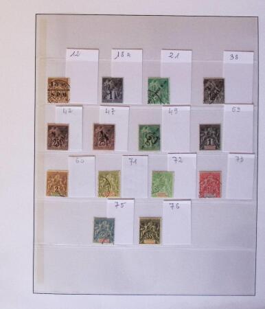 1876-2015 Jolie collection des colonies françaises,