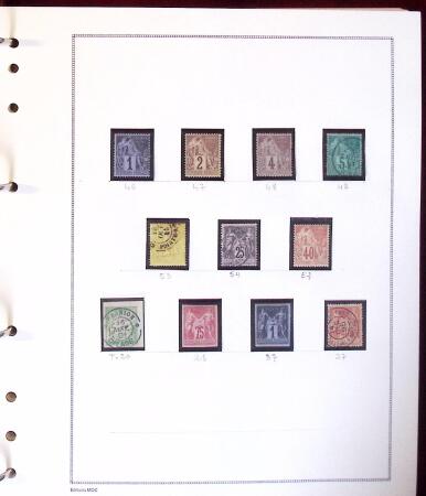 1876-2015 Jolie collection des colonies françaises,