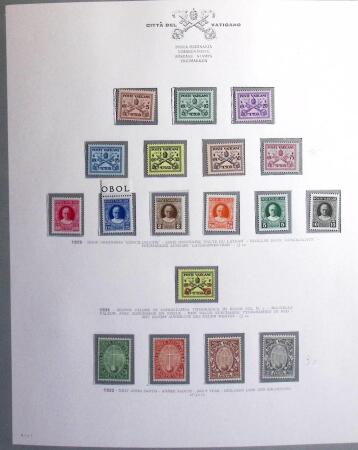 1929-91, Complete mint collection of Vatican in two