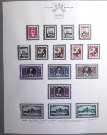 1929-91, Complete mint collection of Vatican in two