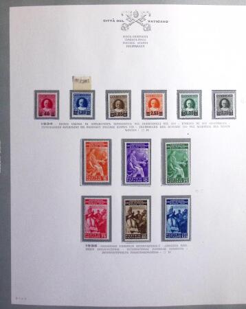1929-91, Complete mint collection of Vatican in two