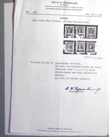 1929-91, Complete mint collection of Vatican in two