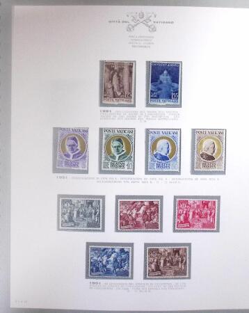 1929-91, Complete mint collection of Vatican in two