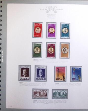 1929-91, Complete mint collection of Vatican in two