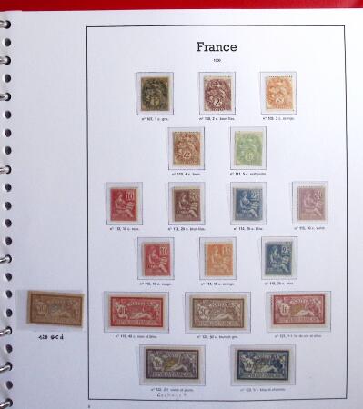 1900-59 Collection complète avec tous les timbres