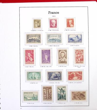 1900-59 Collection complète avec tous les timbres
