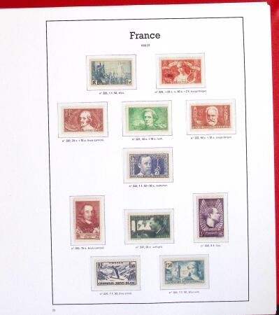 1900-59 Collection complète avec tous les timbres
