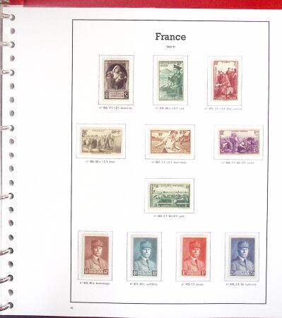 1900-59 Collection complète avec tous les timbres