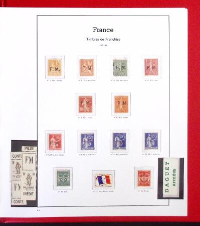 1900-59 Collection complète avec tous les timbres