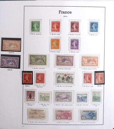 1849-1959 Collection de neufs très avancée dont de