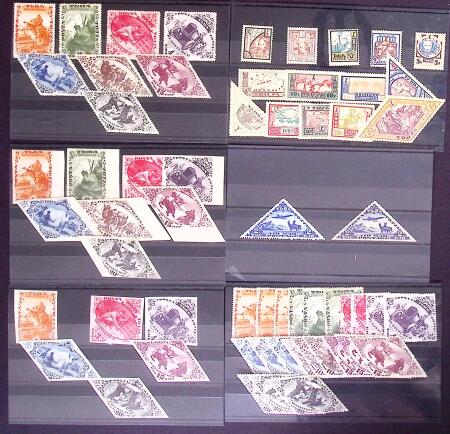 1927-36, Attractive mint and used selection on stockcards