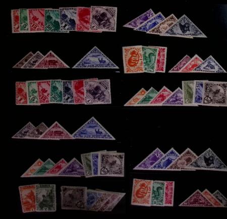 1927-36, Attractive mint and used selection on stockcards