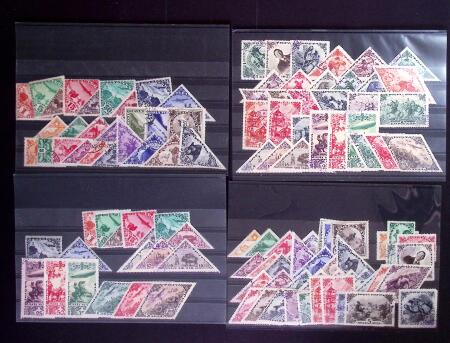 1927-36, Attractive mint and used selection on stockcards