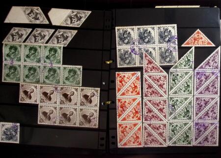 1927-36, Attractive mint and used selection on stockcards