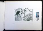 1950-1980, Stock de timbres de TAAF, parfois en feuille,