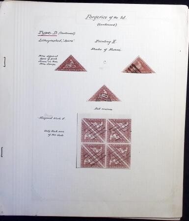 1883-1920, Forgery study on pages with chiefly "Spiro"