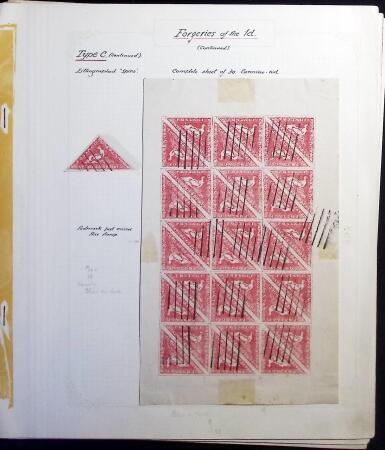 1883-1920, Forgery study on pages with chiefly "Spiro"