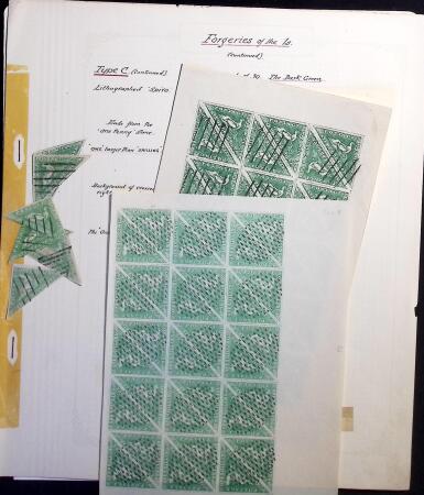1883-1920, Forgery study on pages with chiefly "Spiro"