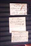 1661-1860 Lot de 127 lettres et documents, divers déboursés,