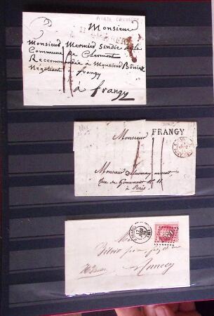 1661-1860 Lot de 127 lettres et documents, divers déboursés,