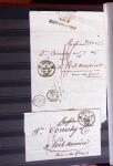 1661-1860 Lot de 127 lettres et documents, divers déboursés,