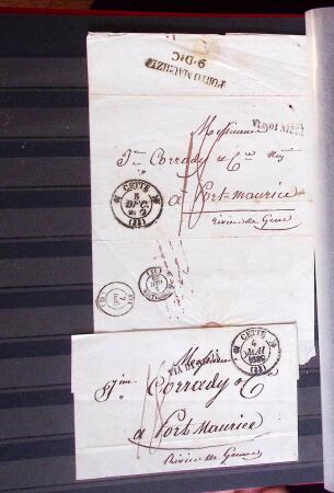 1661-1860 Lot de 127 lettres et documents, divers déboursés,