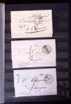 1661-1860 Lot de 127 lettres et documents, divers déboursés,