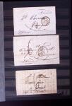 1661-1860 Lot de 127 lettres et documents, divers déboursés,