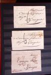 1661-1860 Lot de 127 lettres et documents, divers déboursés,