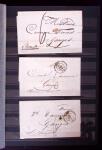 1661-1860 Lot de 127 lettres et documents, divers déboursés,