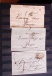 1661-1860 Lot de 127 lettres et documents, divers déboursés,