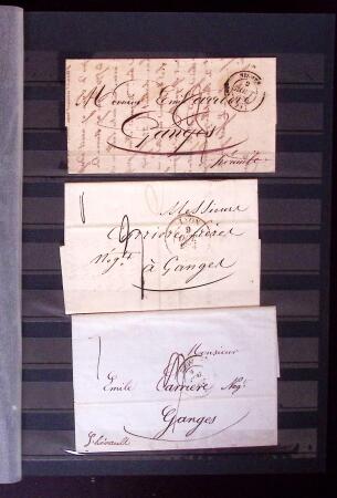 1661-1860 Lot de 127 lettres et documents, divers déboursés,