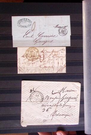 1661-1860 Lot de 127 lettres et documents, divers déboursés,